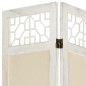 vidaXL 5-tlg. Raumteiler Creme 175x165 cm Stoff vidaXL 5-tlg. Raumteiler Creme 175x165 cm Stoff