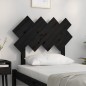 vidaXL Kopfteil Schwarz 92x3x81 cm Massivholz Kiefer vidaXL Kopfteil Schwarz 92x3x81 cm Massivholz Kiefer