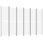 vidaXL 6-tlg. Paravent Weiß 300x200 cm Stoff vidaXL 6-tlg. Paravent Weiß 300x200 cm Stoff