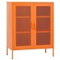 vidaXL Lagerschrank Orange 80x35x101,5 cm Stahl vidaXL Lagerschrank Orange 80x35x101,5 cm Stahl