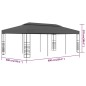 vidaXL Gartenpavillon 3x6 m Anthrazit vidaXL Gartenpavillon 3x6 m Anthrazit