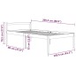 vidaXL Massivholzbett Kiefer 100x200 cm vidaXL Massivholzbett Kiefer 100x200 cm