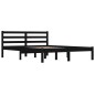 vidaXL Massivholzbett Kiefer 120x190 cm Schwarz vidaXL Massivholzbett Kiefer 120x190 cm Schwarz