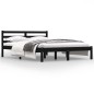 vidaXL Massivholzbett Kiefer 120x190 cm Schwarz vidaXL Massivholzbett Kiefer 120x190 cm Schwarz