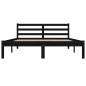 vidaXL Massivholzbett Kiefer 120x190 cm Schwarz vidaXL Massivholzbett Kiefer 120x190 cm Schwarz
