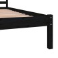 vidaXL Massivholzbett Kiefer 120x190 cm Schwarz vidaXL Massivholzbett Kiefer 120x190 cm Schwarz