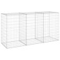 vidaXL Gabionenwand mit Abdeckung Verzinkter Stahl 200x60x100 cm vidaXL Gabionenwand mit Abdeckung Verzinkter Stahl 200x60x100 cm