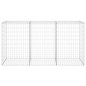 vidaXL Gabionenwand mit Abdeckung Verzinkter Stahl 200x60x100 cm vidaXL Gabionenwand mit Abdeckung Verzinkter Stahl 200x60x100 cm