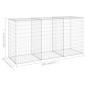 vidaXL Gabionenwand mit Abdeckung Verzinkter Stahl 200x60x100 cm vidaXL Gabionenwand mit Abdeckung Verzinkter Stahl 200x60x100 cm