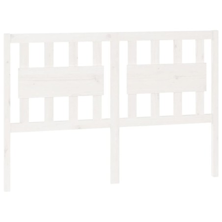 vidaXL Kopfteil Weiß 125,5x4x100 cm Massivholz Kiefer