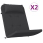 vidaXL Adirondack-Auflagen 2 Stk. Schwarz Oxford-Gewebe vidaXL Adirondack-Auflagen 2 Stk. Schwarz Oxford-Gewebe