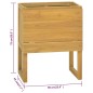 vidaXL Badschrank 60x45x75 cm Massivholz Teak vidaXL Badschrank 60x45x75 cm Massivholz Teak