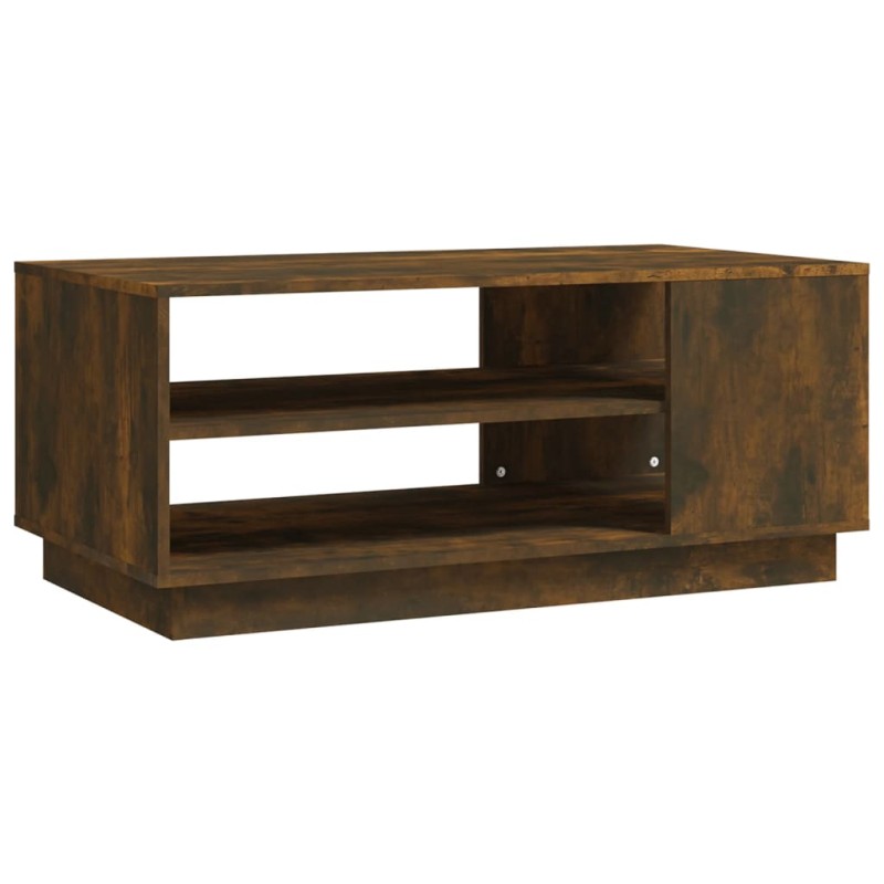 vidaXL Couchtisch Räuchereiche 102x55x43 cm Holzwerkstoff vidaXL Couchtisch Räuchereiche 102x55x43 cm Holzwerkstoff