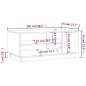 vidaXL Couchtisch Räuchereiche 102x55x43 cm Holzwerkstoff vidaXL Couchtisch Räuchereiche 102x55x43 cm Holzwerkstoff