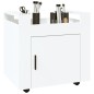 vidaXL Bürowagen Hochglanz-Weiß 60x45x60 cm Holzwerkstoff vidaXL Bürowagen Hochglanz-Weiß 60x45x60 cm Holzwerkstoff