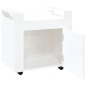 vidaXL Bürowagen Hochglanz-Weiß 60x45x60 cm Holzwerkstoff vidaXL Bürowagen Hochglanz-Weiß 60x45x60 cm Holzwerkstoff