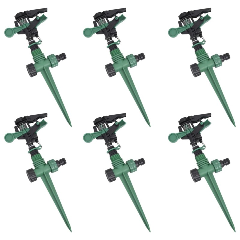Impuls-Rasensprenger Sprenger Sprinkler Impulsregner 6er Impuls-Rasensprenger Sprenger Sprinkler Impulsregner 6er