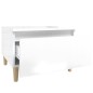 vidaXL Beistelltisch Hochglanz-Weiß 50x46x35 cm Holzwerkstoff vidaXL Beistelltisch Hochglanz-Weiß 50x46x35 cm Holzwerkstoff