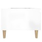 vidaXL Beistelltisch Hochglanz-Weiß 50x46x35 cm Holzwerkstoff vidaXL Beistelltisch Hochglanz-Weiß 50x46x35 cm Holzwerkstoff