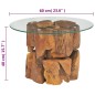 vidaXL Couchtisch Massivholz Teak Treibholz 60 cm vidaXL Couchtisch Massivholz Teak Treibholz 60 cm