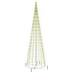 vidaXL Weihnachtsbaum Kegelform Mehrfarbig 1134 LEDs 230x800 cm