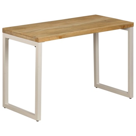 vidaXL Esstisch 115 x 55 x 76 cm Massivholz Mango und Stahl