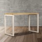 vidaXL Esstisch 115 x 55 x 76 cm Massivholz Mango und Stahl vidaXL Esstisch 115 x 55 x 76 cm Massivholz Mango und Stahl