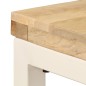 vidaXL Esstisch 115 x 55 x 76 cm Massivholz Mango und Stahl vidaXL Esstisch 115 x 55 x 76 cm Massivholz Mango und Stahl