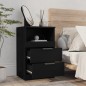 vidaXL Nachttische 2 Stk. Schwarz Holzwerkstoff vidaXL Nachttische 2 Stk. Schwarz Holzwerkstoff