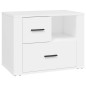 vidaXL Nachttisch Weiß 60x36x45 cm Holzwerkstoff vidaXL Nachttisch Weiß 60x36x45 cm Holzwerkstoff