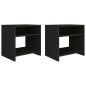 vidaXL Nachttische 2 Stk. Schwarz 40x30x40 cm Holzwerkstoff vidaXL Nachttische 2 Stk. Schwarz 40x30x40 cm Holzwerkstoff