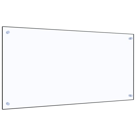 vidaXL Küchenrückwand Transparent 100×50 cm Hartglas