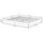 vidaXL Massivholzbett Weiß 200x200 cm vidaXL Massivholzbett Weiß 200x200 cm