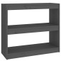 vidaXL Bücherregal Raumteiler Grau 80x30x71,5 cm Massivholz Kiefer vidaXL Bücherregal Raumteiler Grau 80x30x71,5 cm Massivholz Kiefer