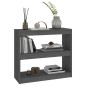 vidaXL Bücherregal Raumteiler Grau 80x30x71,5 cm Massivholz Kiefer vidaXL Bücherregal Raumteiler Grau 80x30x71,5 cm Massivholz Kiefer