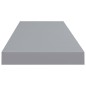 vidaXL Schweberegale 2 Stk. Grau 80x23,5x3,8 cm MDF vidaXL Schweberegale 2 Stk. Grau 80x23,5x3,8 cm MDF