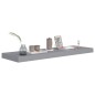 vidaXL Schweberegale 2 Stk. Grau 80x23,5x3,8 cm MDF vidaXL Schweberegale 2 Stk. Grau 80x23,5x3,8 cm MDF