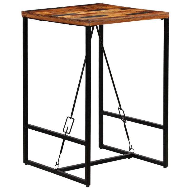 vidaXL Bartisch Altholz Massiv 70x70x106 cm vidaXL Bartisch Altholz Massiv 70x70x106 cm