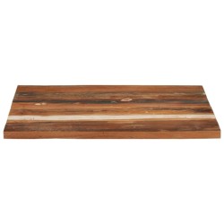 vidaXL Tischplatte Quadratisch 70x70 cm 25-27 mm Altholz Massiv