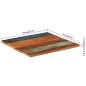 vidaXL Tischplatte Quadratisch 70x70 cm 25-27 mm Altholz Massiv vidaXL Tischplatte Quadratisch 70x70 cm 25-27 mm Altholz Massiv