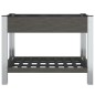 vidaXL Garten-Hochbeet mit Ablage Grau 100x50x75 cm WPC vidaXL Garten-Hochbeet mit Ablage Grau 100x50x75 cm WPC