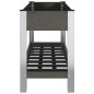 vidaXL Garten-Hochbeet mit Ablage Grau 100x50x75 cm WPC vidaXL Garten-Hochbeet mit Ablage Grau 100x50x75 cm WPC