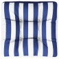 Palettenkissen Blau Weiß Gestreift 60x60x12 cm Stoff Palettenkissen Blau Weiß Gestreift 60x60x12 cm Stoff