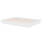 vidaXL Massivholzbett Weiß 140x190 cm vidaXL Massivholzbett Weiß 140x190 cm