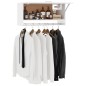 vidaXL Kleiderschrank Hochglanz-Weiß 70x32,5x35 cm Holzwerkstoff vidaXL Kleiderschrank Hochglanz-Weiß 70x32,5x35 cm Holzwerkstoff
