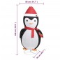 vidaXL Weihnachtsdekoration Pinguin-Figur LED Luxus-Gewebe 180 cm vidaXL Weihnachtsdekoration Pinguin-Figur LED Luxus-Gewebe 180 cm