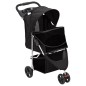vidaXL Hundewagen Faltbar Schwarz 80x46x98 cm Oxford-Gewebe vidaXL Hundewagen Faltbar Schwarz 80x46x98 cm Oxford-Gewebe