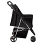 vidaXL Hundewagen Faltbar Schwarz 80x46x98 cm Oxford-Gewebe vidaXL Hundewagen Faltbar Schwarz 80x46x98 cm Oxford-Gewebe