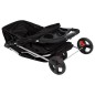 vidaXL Hundewagen Faltbar Schwarz 80x46x98 cm Oxford-Gewebe vidaXL Hundewagen Faltbar Schwarz 80x46x98 cm Oxford-Gewebe