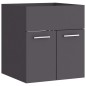 vidaXL Waschbeckenunterschrank Grau 41x38,5x46 cm Holzwerkstoff vidaXL Waschbeckenunterschrank Grau 41x38,5x46 cm Holzwerkstoff
